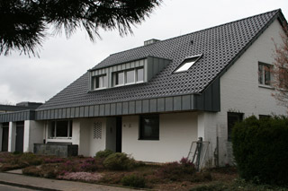 Einfamilienhaus energetische Steildachsanierung